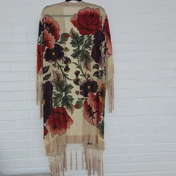 Silk blend Sam Hilu Kimono - Picture 6 of 12